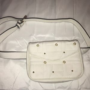 White Belted Fanny Pack